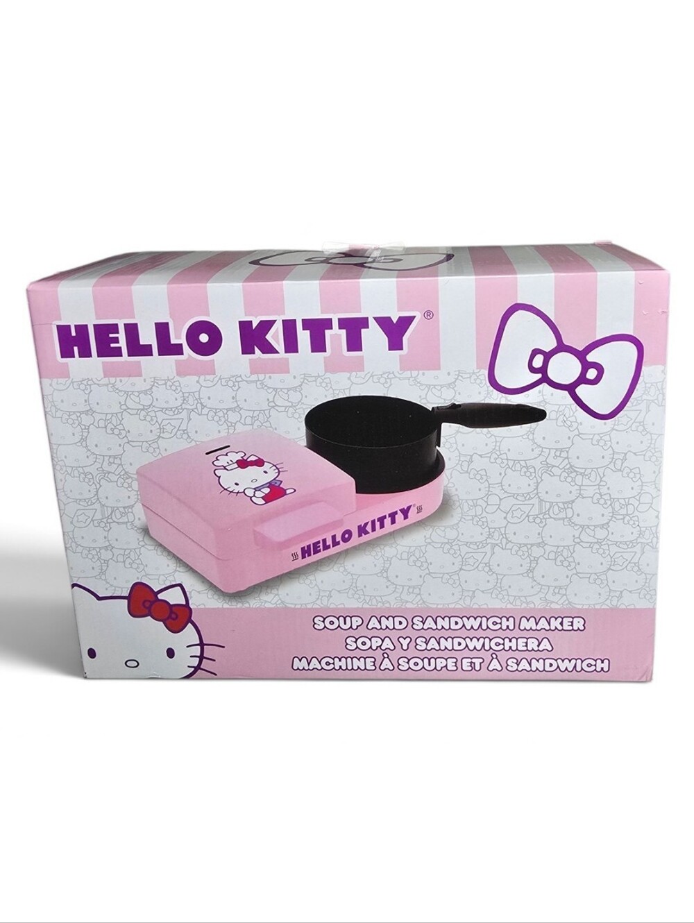 Sanrio Hello Kitty Soup & Sandwich Maker Pink Uncanny Brands NIB